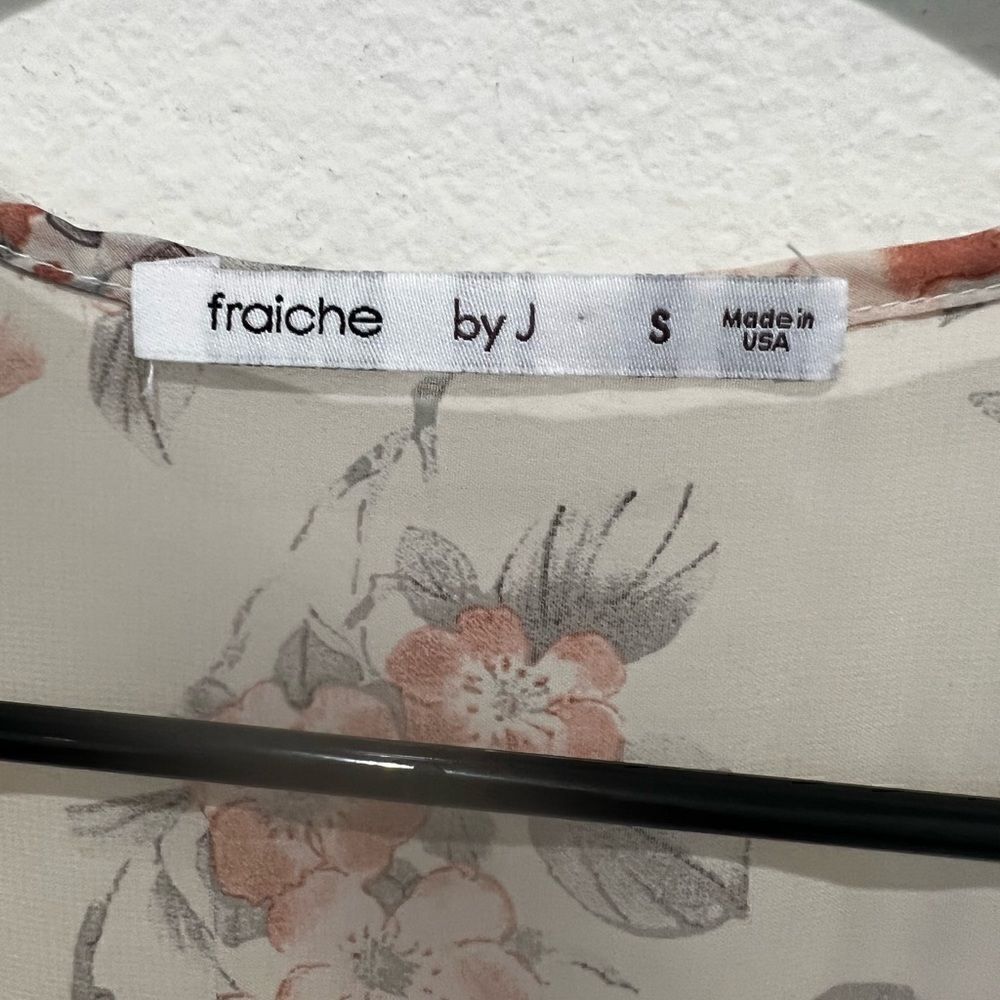 Fraiche By J Floral Print Chiffon Blouson Dress - Picture 4 of 4